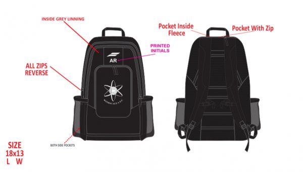 Back Pack Grey Edging