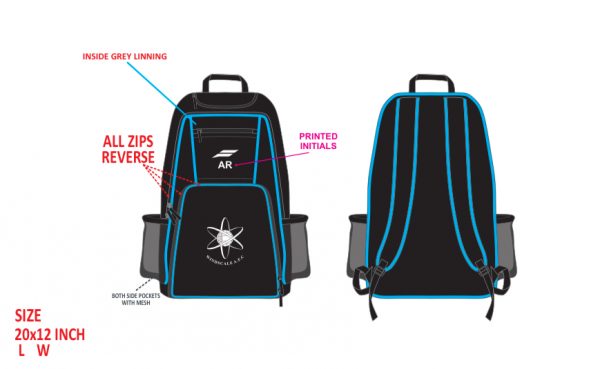 Back Pack Blue Edging